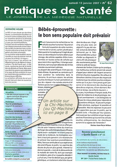 couverture de pratiques de santé nÂ°62 -janvier 2007